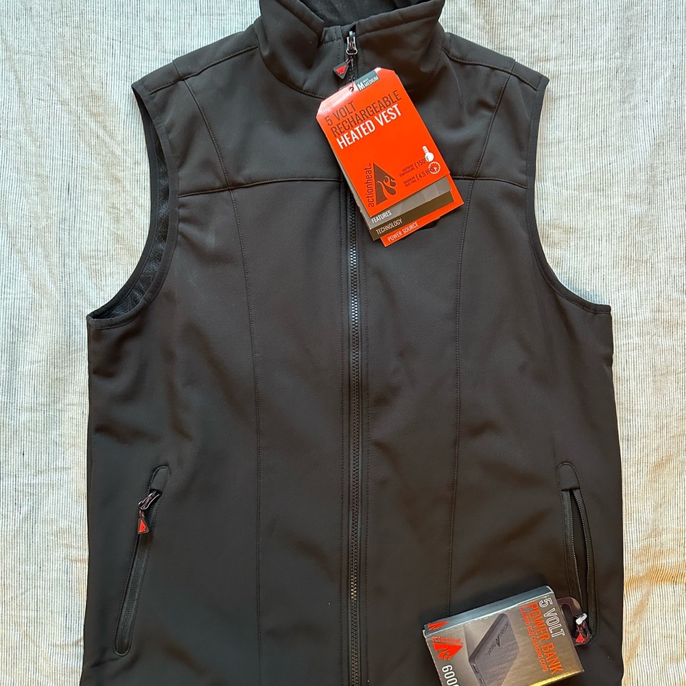NWT ActionHeat Black Heated Vest